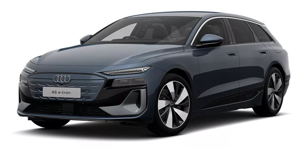 Audi A6 e-tron Avant – widok z bagażnikiem dachowym